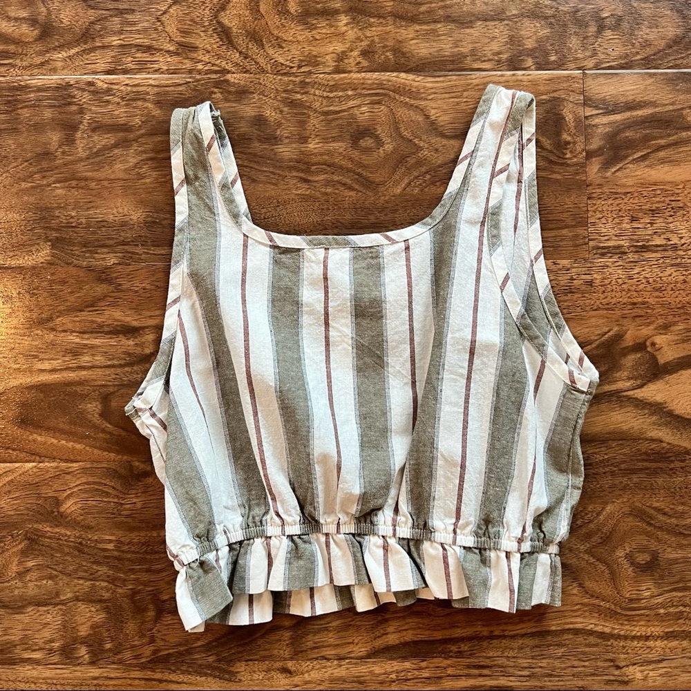 Final Touch Small Striped Crop Top - Picture 2 of 3
